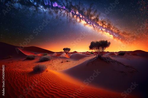 Milky Way in the desert