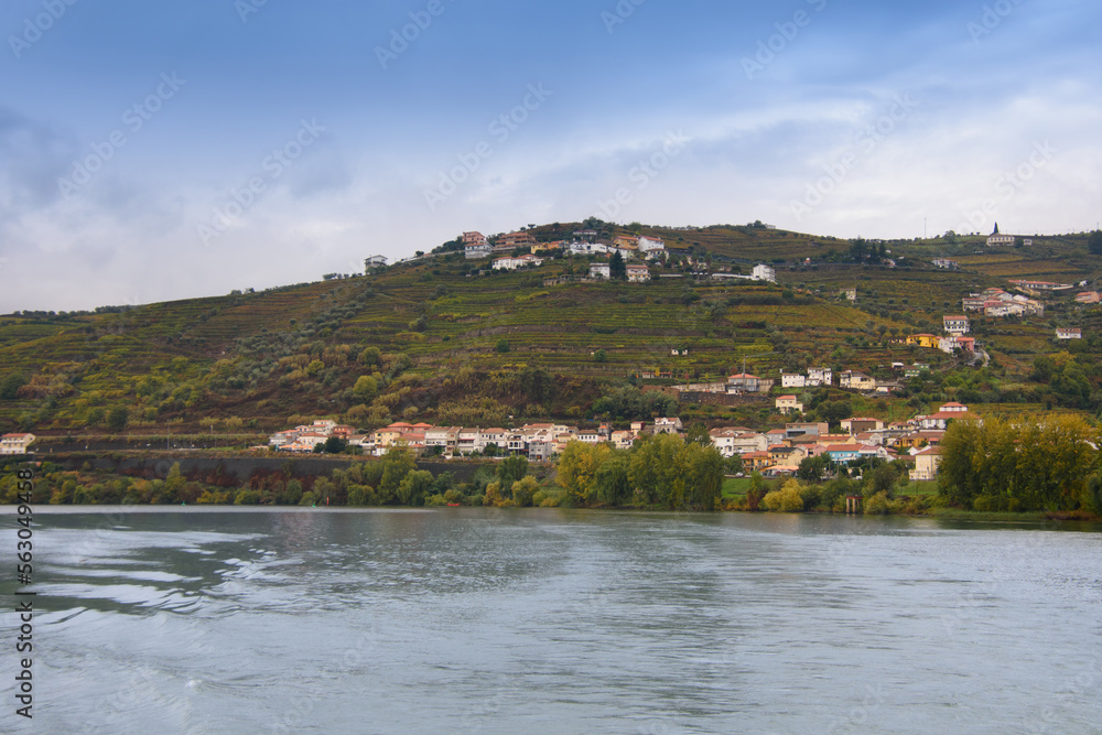 The beautiful landscape of the Douro Valley in Portugal and its unique architecture