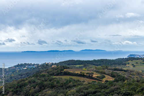View of "Iles Lavandou", Ramatuelle, France