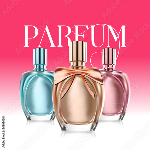 Parfum Vector Illustration. Luxury eau de parfum