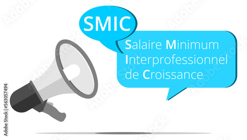 Mégaphone SMIC - Salaire Minimum Interprofessionnel de Croissance