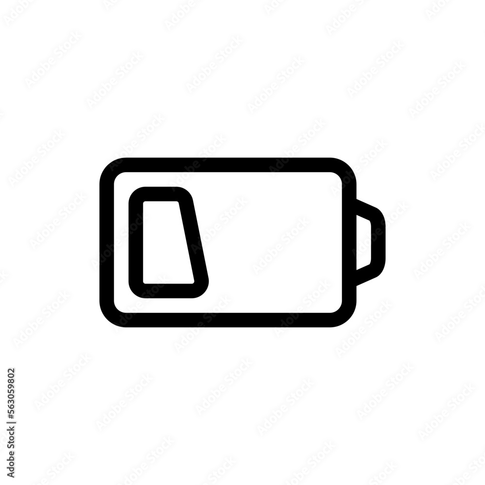 battery line icon battery line icon