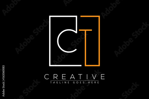 Letter  ct, tc, c, t vector logo Design with Creative Modern Trendy Typography and monogram logo