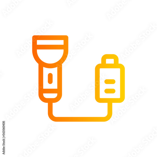 flashlight gradient icon