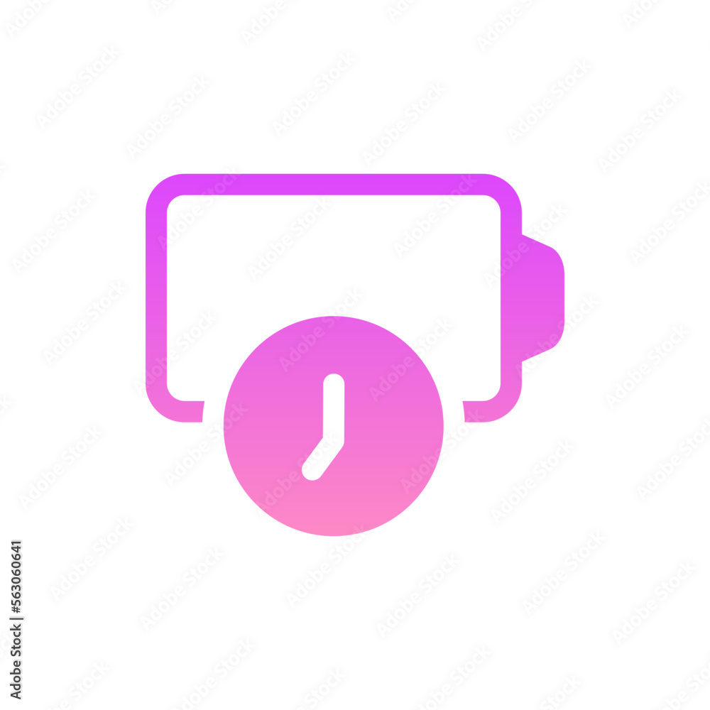 delay flat gradient icon delay flat gradient icon