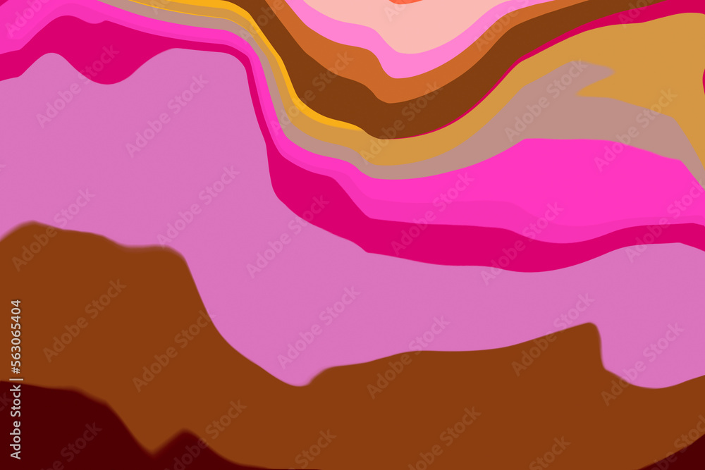 PINK BROWN SAND COLOUR GRAPHIC ART WAVES PINK BROWN SAND COLOUR GRAPHIC ART WAVES