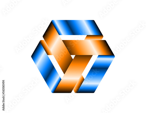 Vector ribbon art