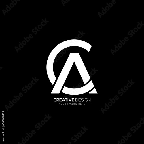 Creative letter C A elegant logo design
