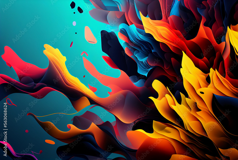 An abstract background featuring a mix of different shapes and