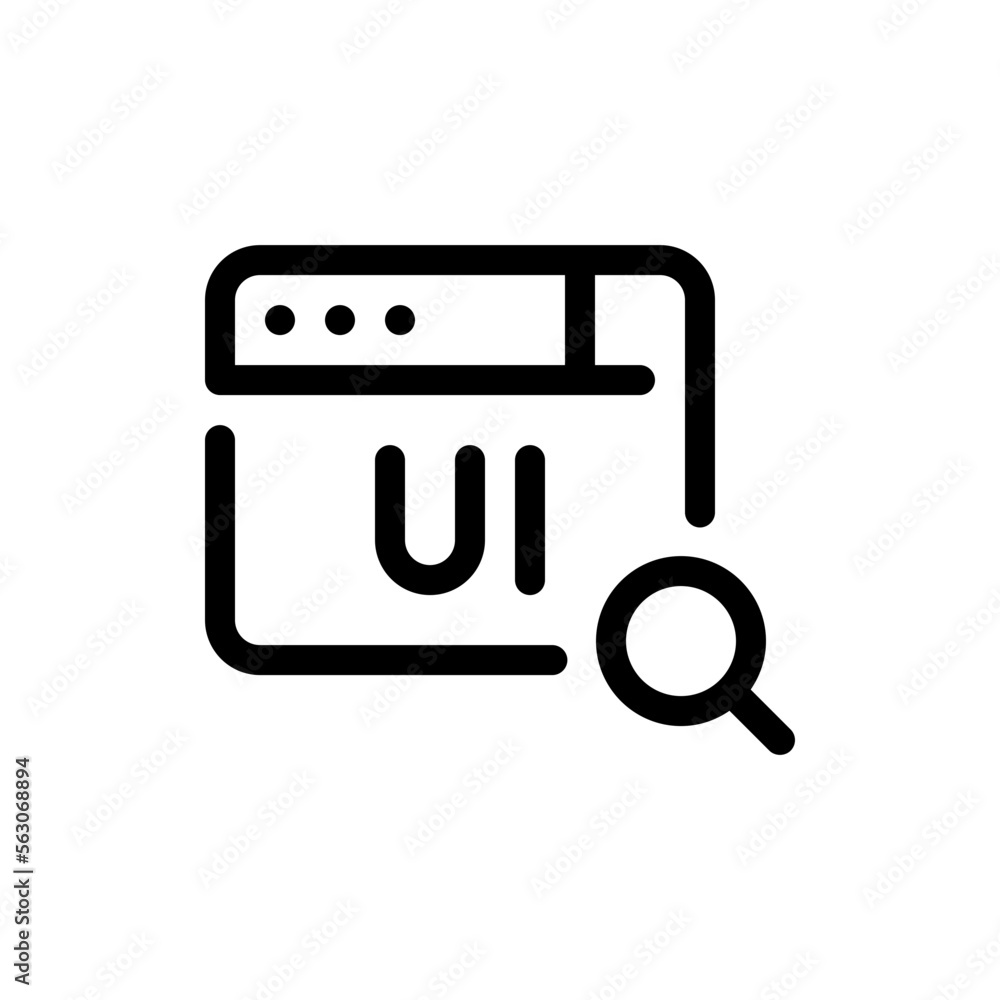 user interface line icon user interface line icon