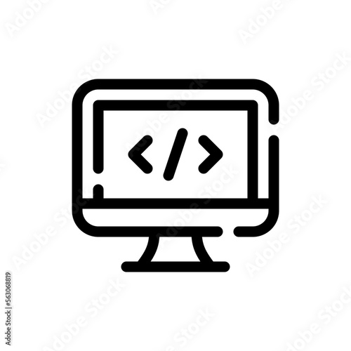 coding line icon