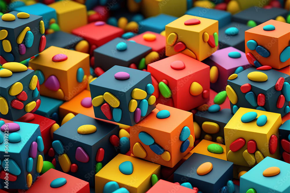Mystic places, geometric shapes, vibrant colors Mystic places, geometric shapes, vibrant colors