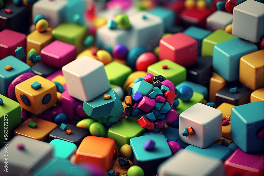 Mystic places, geometric shapes, vibrant colors Mystic places, geometric shapes, vibrant colors