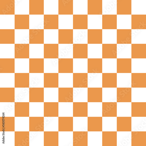 Cute pattern geometric style. square table pattern orange grid background. Abstract,vector,illustration. use for texture,clothing,wrapping,decoration,carpet,wallpaper.
