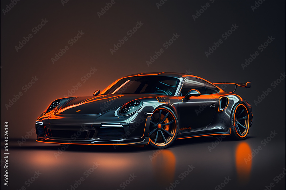 Fototapeta premium sports car. AI