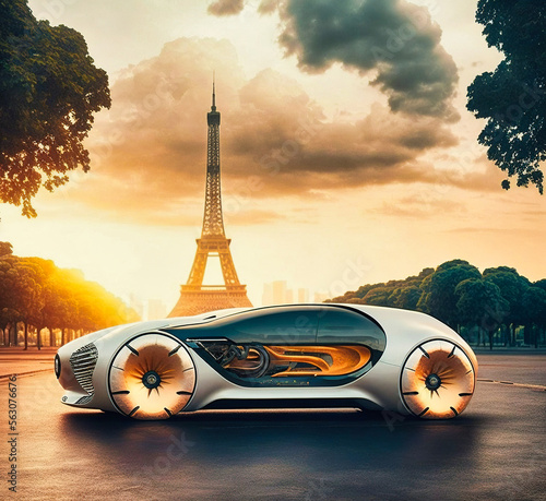 Electric car in Paris