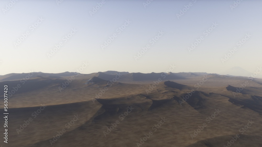 Fototapeta premium 3D fictional space scene 
