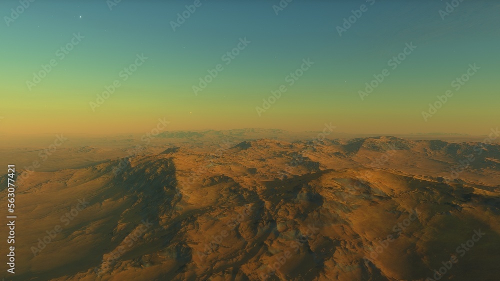 3D fictional space scene
3D fictional space scene