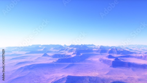 Deserted alien planet

