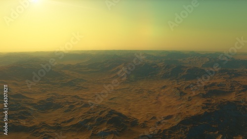 science fiction wallpaper, cosmic landscape, realistic exoplanet, abstract cosmic texture, beautiful alien planet in far space, detailed planet surface, abstract aerial view, abstract texture 3d rende