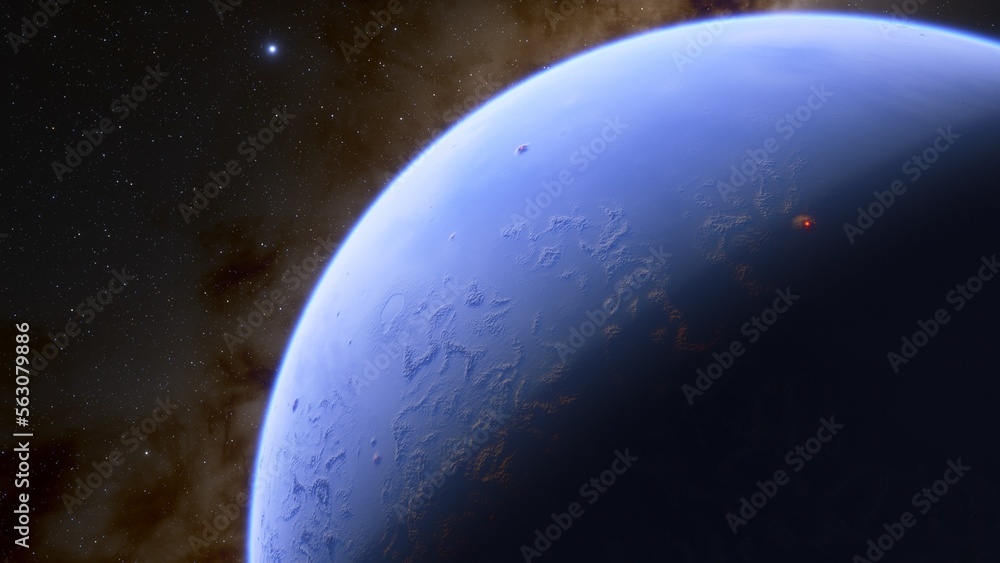 Abstract planets and space background
