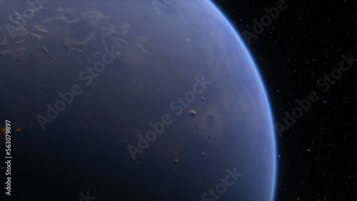 Abstract planets and space background © ANDREI