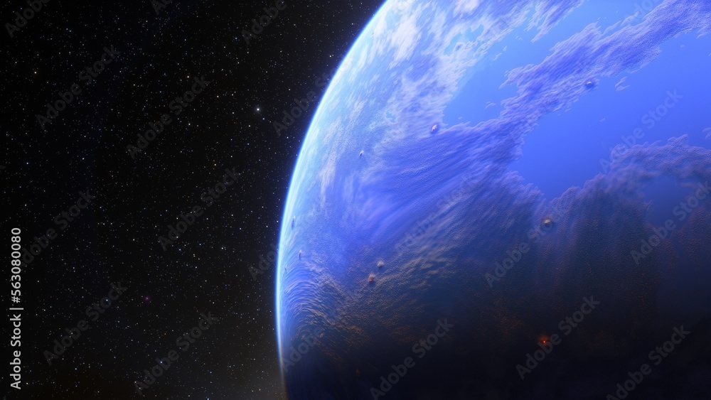 super-earth planet, realistic exoplanet, planet suitable for colonization, earth-like planet in far space, planets background 3d render
super-earth planet, realistic exoplanet, planet suitable for colonization, earth-like planet in far space, planets background 3d render