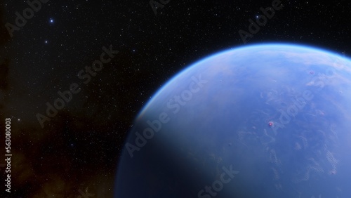 Abstract planets and space background 