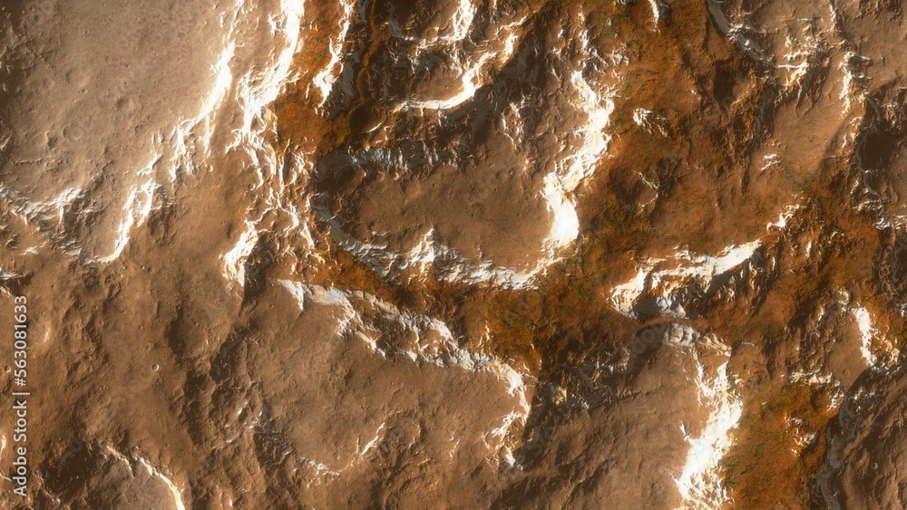 Obraz premium Stone textures. Dark orange banner. Abstract rock background. Macro detail of the rock.