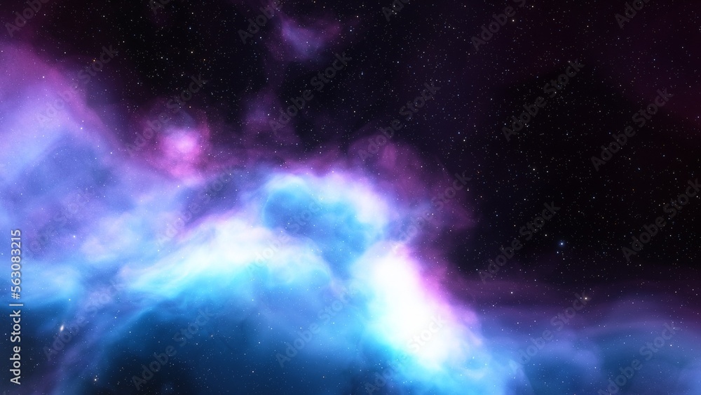 Obraz premium nebula gas cloud in deep outer space