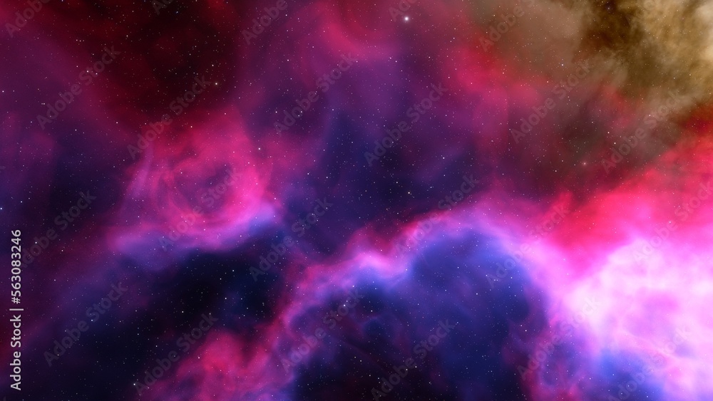 Naklejka premium nebula gas cloud in deep outer space 