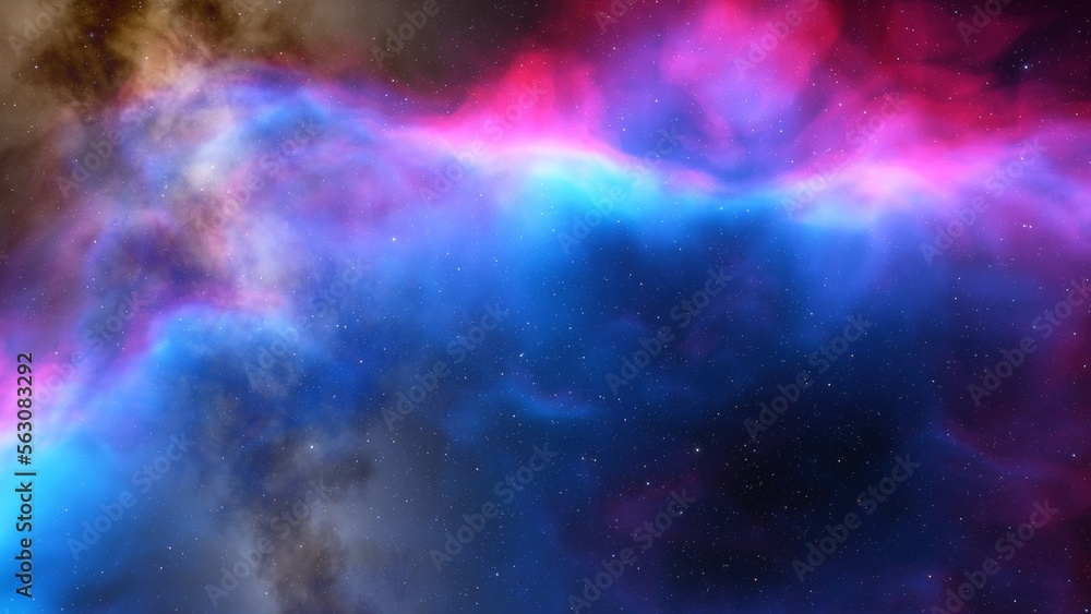 nebula gas cloud in deep outer space
