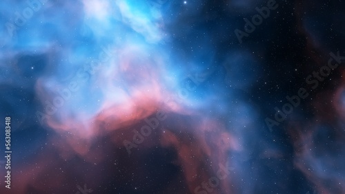 Space of night sky with cloud and stars 