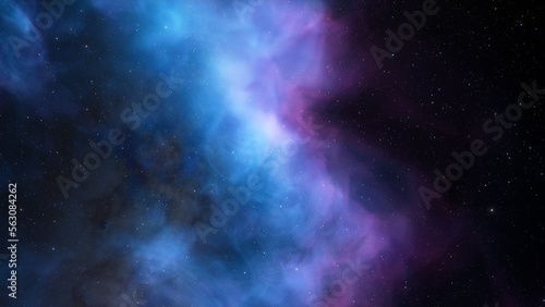 Space nebula, for use with projects on science, research, and education. Illustration 