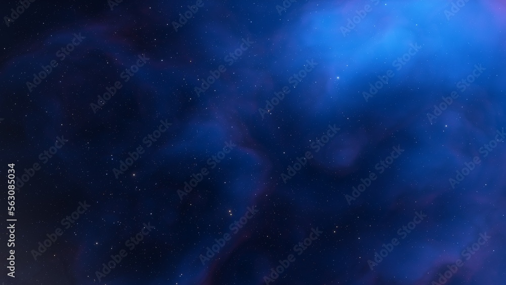 Obraz premium Deep space nebula with stars. Bright and vibrant Multicolor Starfield Infinite space outer space background with nebulas and stars. Star clusters, nebula outer space background 3d render 