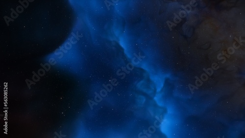 nebula gas cloud in deep outer space
