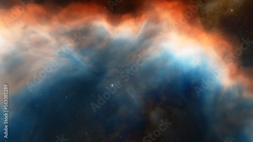 nebula gas cloud in deep outer space 