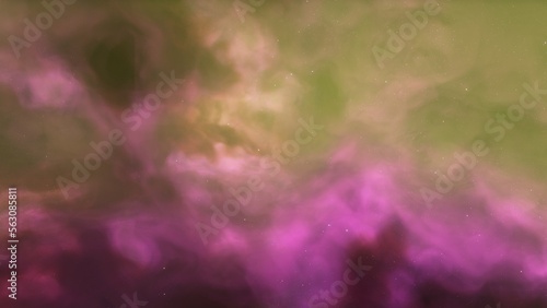 Cosmic background with a blue purple nebula and stars 