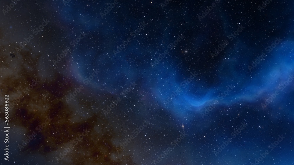 Fototapeta premium red-violet nebula in outer space, horsehead nebula, unusual colorful nebula in a distant galaxy, red nebula 3d render 