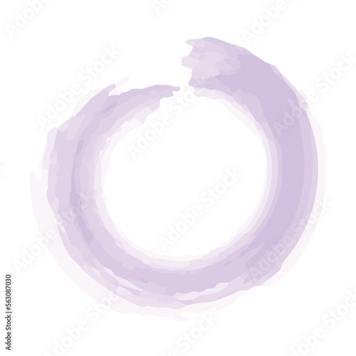 purple round circular watercolor brush stroke stains colour background vector illustration eps 