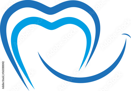 Zahn und Lächeln gepflegte Zähne, Zahnpflege und Zahnmedizin Logo