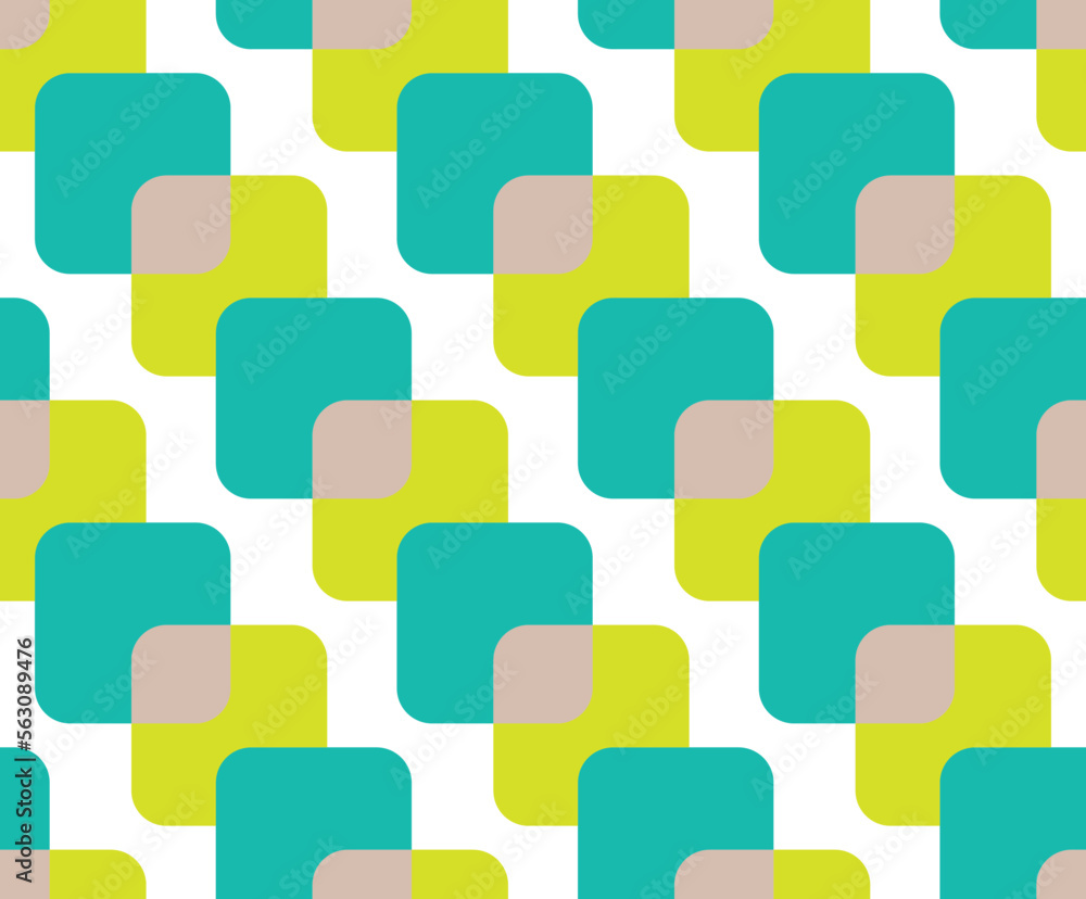 Abstract Retro Squares Geometric Shapes Vector Seamless Pattern Trendy Fashion Colors Minimal Design Abstract Retro Squares Geometric Shapes Vector Seamless Pattern Trendy Fashion Colors Minimal Design