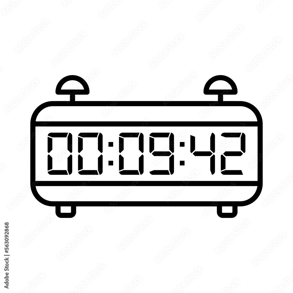 Digital, clock, led icon vector image. Can also be used for home electronics and appliances. Suitable for mobile apps, web apps and print media. Digital, clock, led icon vector image. Can also be used for home electronics and appliances. Suitable for mobile apps, web apps and print media.