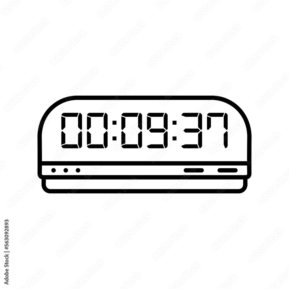 Digital, clock, led icon vector image. Can also be used for home electronics and appliances. Suitable for mobile apps, web apps and print media. Digital, clock, led icon vector image. Can also be used for home electronics and appliances. Suitable for mobile apps, web apps and print media.
