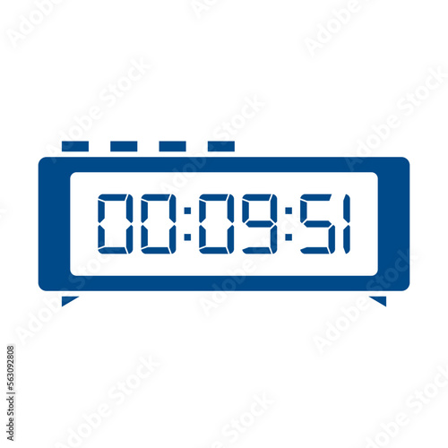 Digital, clock, led icon vector image. Can also be used for home electronics and appliances. Suitable for mobile apps, web apps and print media.