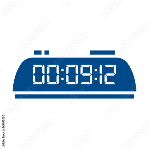 Digital, clock, led icon vector image. Can also be used for home electronics and appliances. Suitable for mobile apps, web apps and print media.