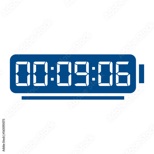 Digital, clock, led icon vector image. Can also be used for home electronics and appliances. Suitable for mobile apps, web apps and print media.