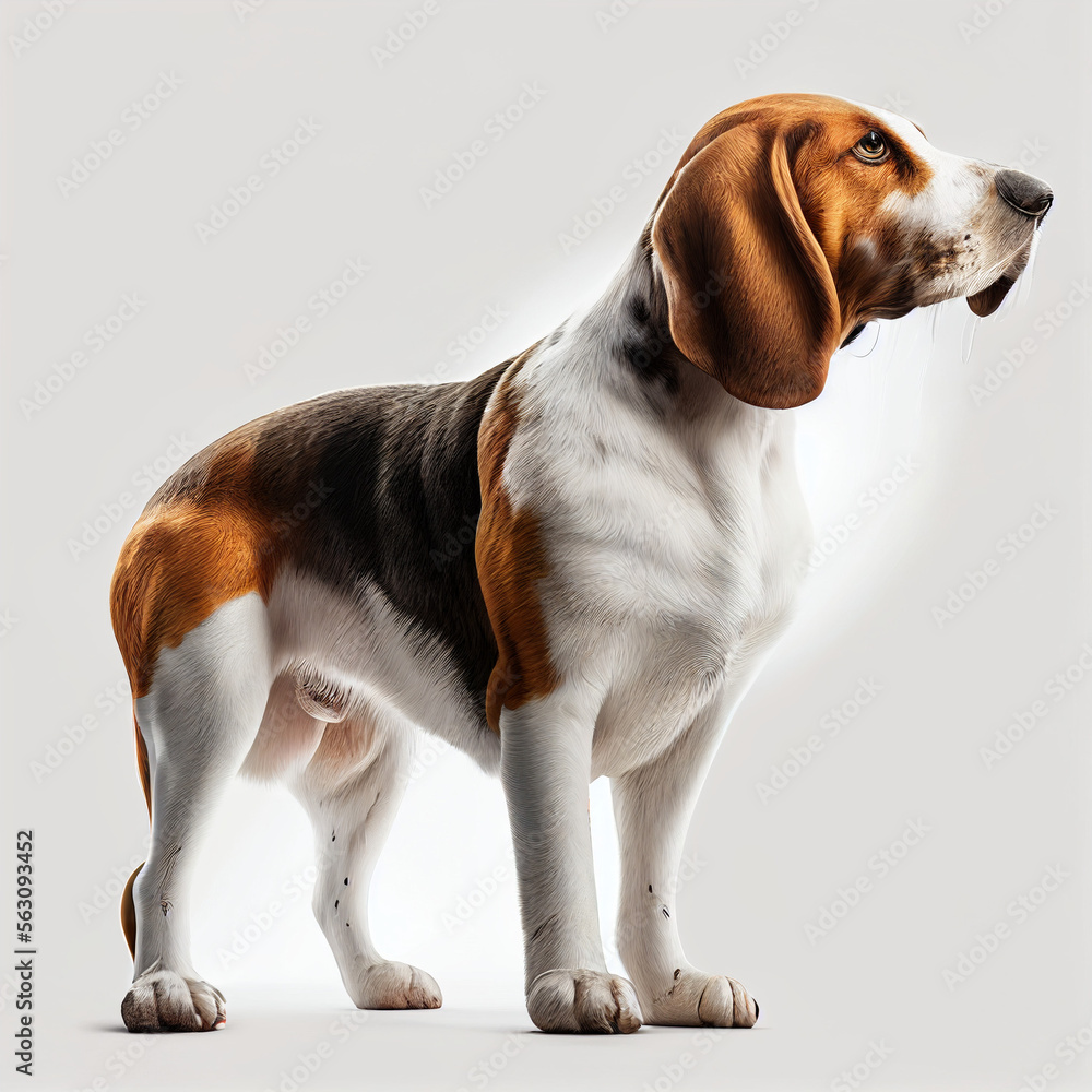 Beagador full body image with white background ultra realistic



