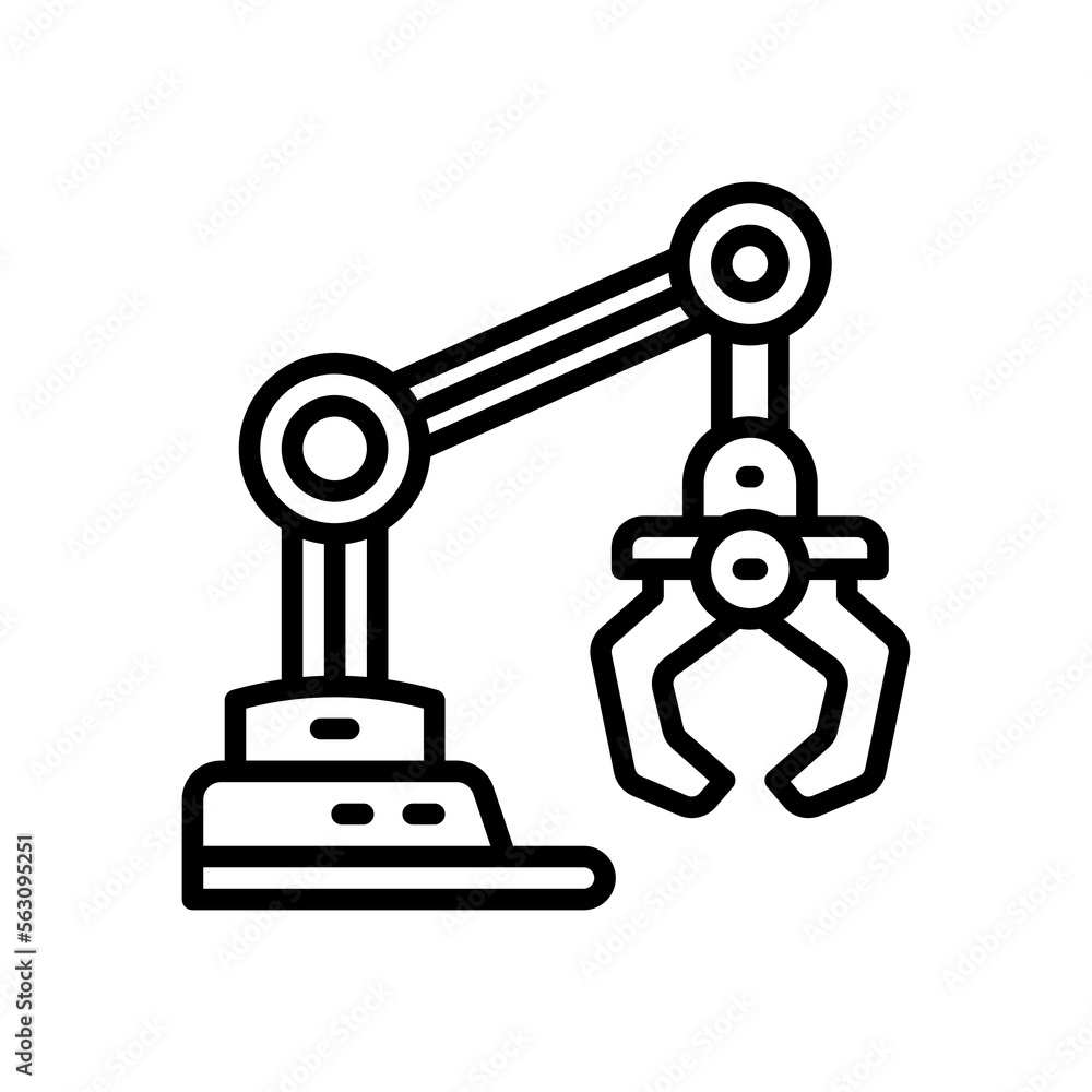 machine arm icon for your website, mobile, presentation, and logo design. machine arm icon for your website, mobile, presentation, and logo design.