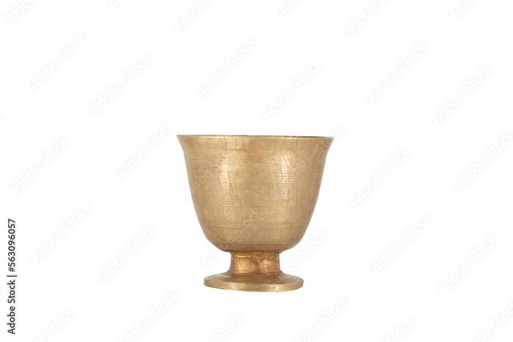 Antique brass mortar with pestle isolated on white background Antique brass mortar with pestle isolated on white background